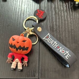 Nightmare before Christmas, death note pumpkin, keen silicone keychain​